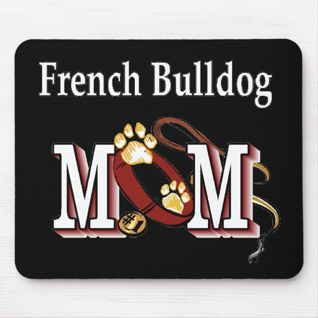 Französische Bulldog-Mama-Geschenke Mousepad (Vorne)