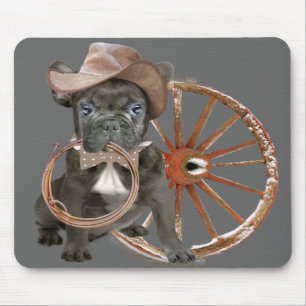 FRANZÖSISCHE BULLDOG RODEO KAMP MOUSEPAD