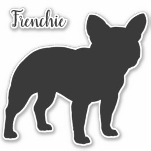Französische Bulldog-Silhouette Frenchie Niedliche Aufkleber