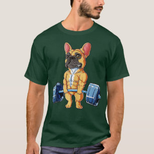 Französische Bulldog-Weightlift-Fauna-Fitness T-Shirt