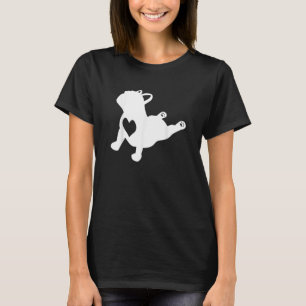 Französische Bulldog-Yoga-Pose mit Liebe Herzblut  T-Shirt