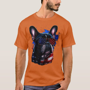Französische Bulldogge 4. Juli 1 T-Shirt