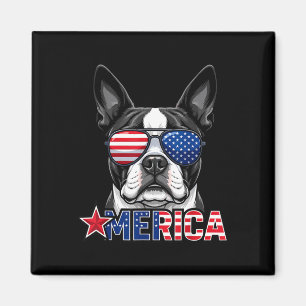 Französische Bulldogge 4. Juli Merica amerikanisch Magnet
