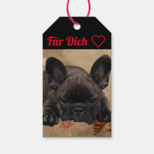 Französische Bulldogge am Meer French Bulldog Geschenkanhänger