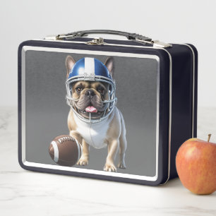 Französische Bulldogge America Football Bulldog Metall Brotdose