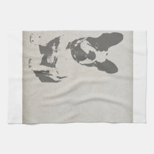 französische Bulldogge art.png Handtuch