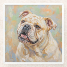 Französische Bulldogge Art Untersetzer