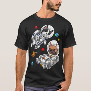 Französische Bulldogge Astronaut T-Shirt