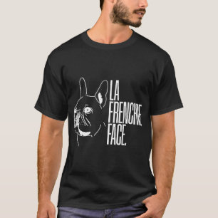 Französische Bulldogge auf Schwarz-Shirt T-Shirt