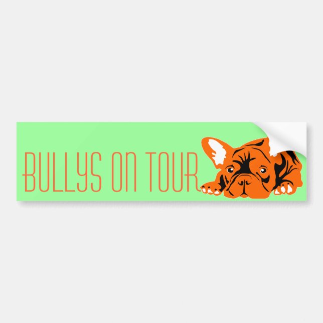 Französische Bulldogge Autoaufkleber (Vorne)