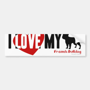 Französische Bulldogge Autoaufkleber
