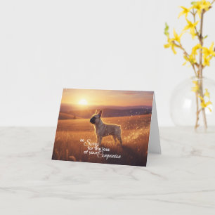 Französische Bulldogge Beileidsgeschenk Karte