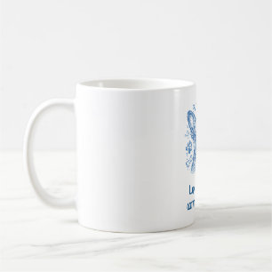 Französische Bulldogge blaue Lineart Kritzelei Fre Kaffeetasse