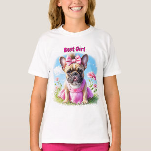 Französische Bulldogge Blumen French Bulldog T-Shirt