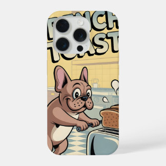 Französische Bulldogge Breakfast Cartoon-Art iPhone 15 Pro Hülle