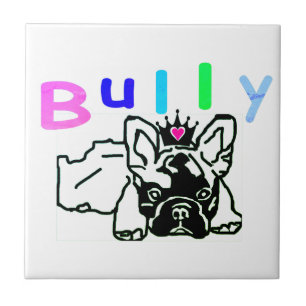 Französische Bulldogge Bully French Bulldog Fliese