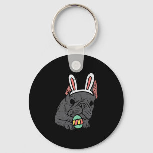 Französische Bulldogge Bunny Süße Frenchie Hund Mä Schlüsselanhänger