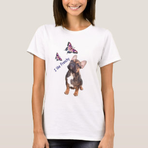 Französische Bulldogge Butterflies Day T-Shirt