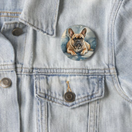 Französische Bulldogge Button