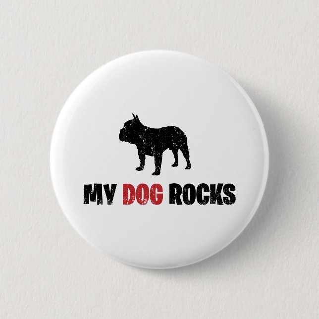 Französische Bulldogge Button (Vorderseite)