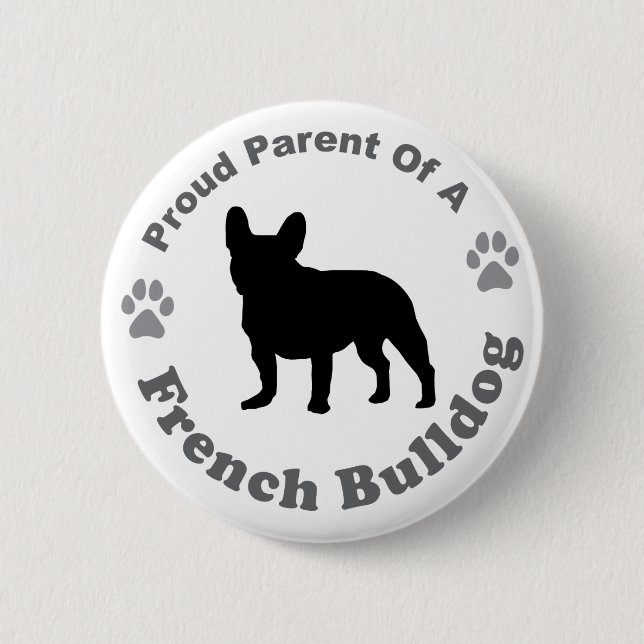 Französische Bulldogge Button (Vorderseite)