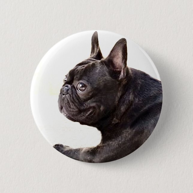 Französische Bulldogge Button (Vorderseite)