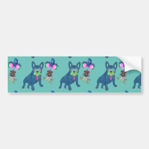 Französische Bulldogge Cartoon French Bulldog Autoaufkleber