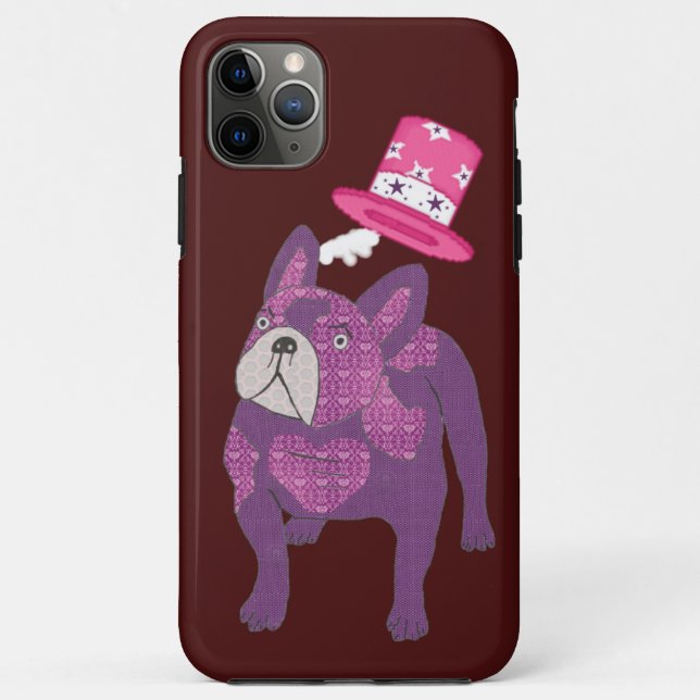 Französische Bulldogge Cartoon French Bulldog Case-Mate iPhone Hülle (Rückseite)