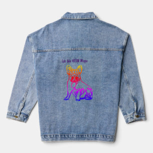 Französische Bulldogge Cartoon French Bulldog Jeansjacke