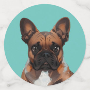 Französische Bulldogge Cartoon French Bulldog Konfetti