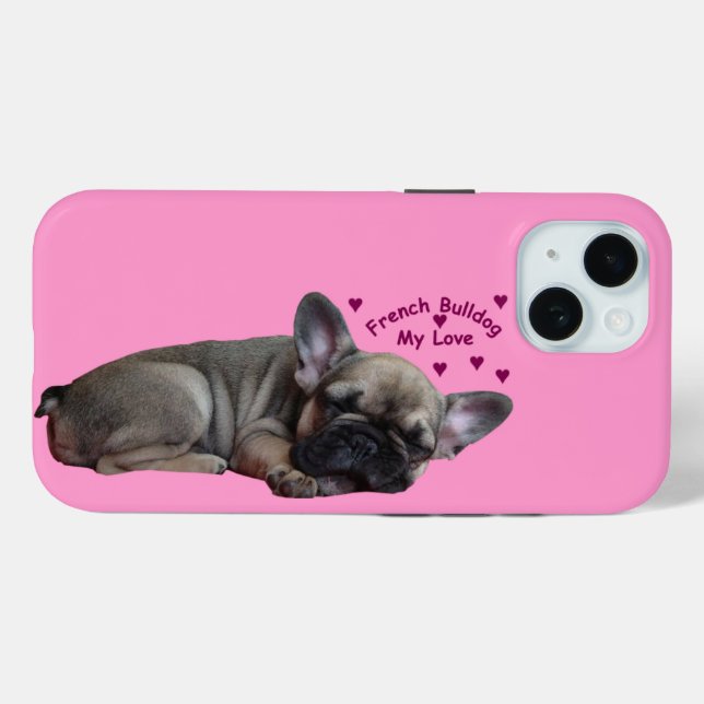 Französische Bulldogge Case-Mate iPhone Hülle (Rückseite (Horizontal))