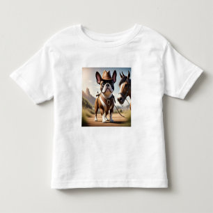 Französische Bulldogge Cowboyhut French Bulldog Kleinkind T-shirt