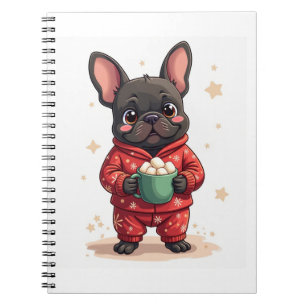 Französische Bulldogge Cozy Cocoa Notizblock