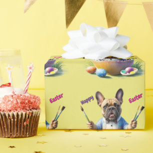 Französische Bulldogge Ei Ostern French Bulldog Geschenkpapier