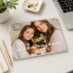 Französische Bulldogge Familienfoto Frenchie 2027 Kalender