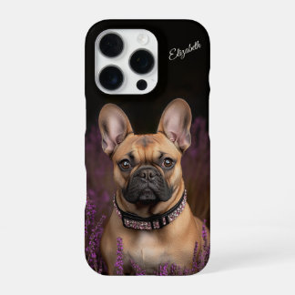 Französische Bulldogge Fawn Frenchie Personalisier iPhone 16 Pro Hülle