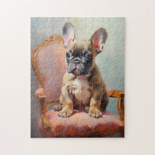 Französische Bulldogge Fawn-Welpe Puzzle