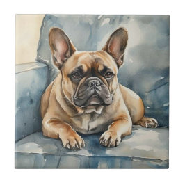 Französische Bulldogge Fliese