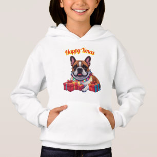 Französische Bulldogge French Bulldog Lichterkette Hoodie