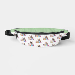 Französische Bulldogge French Bulldog mit Katze Bauchtasche