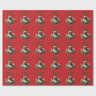 Französische Bulldogge French Bulldog Weihnachten Geschenkpapier