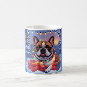 Französische Bulldogge French Bulldog Weihnachten  Kaffeetasse