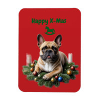 Französische Bulldogge French Bulldog Weihnachten