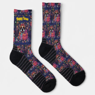 Französische Bulldogge French Bulldog Weihnachten Socken