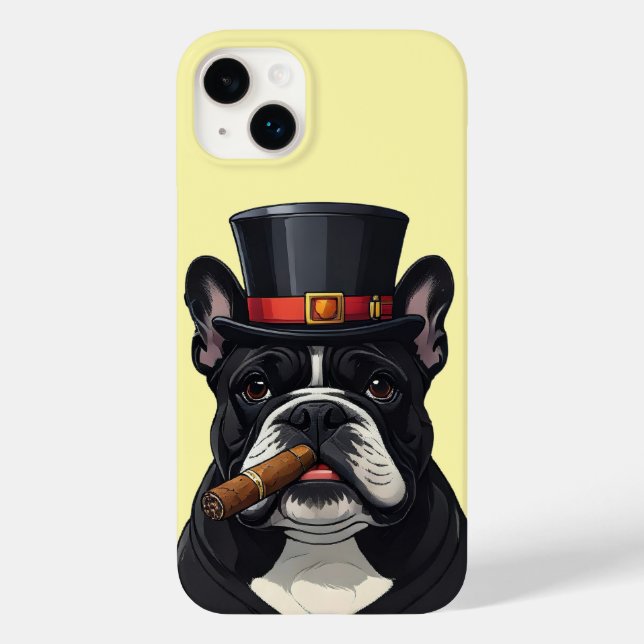 Französische Bulldogge French Bulldog Zigarre Case-Mate iPhone Hülle (Rückseite)