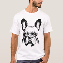 Französische Bulldogge Frenchie Bleistiftskizze Ku