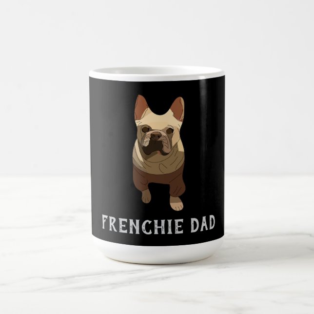Französische Bulldogge, Frenchie Dad Kaffeetasse (Mittel)
