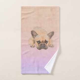Französische Bulldogge - Frenchie Hund Badhandtuch Set