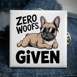 Französische Bulldogge Frenchie Liebhaber Antisozi Button