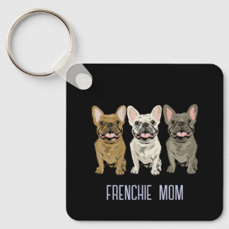 Französische Bulldogge, Frenchie Mama Schlüsselanhänger